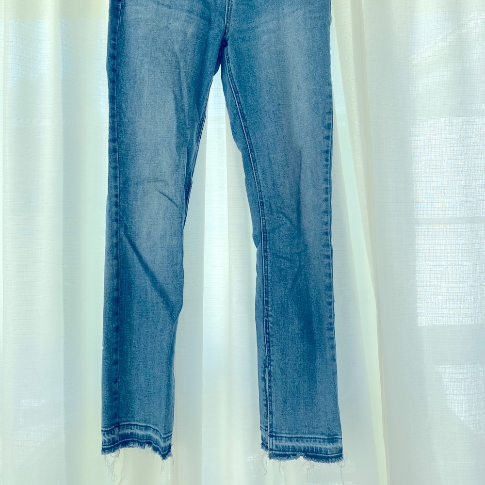 Free People Jeans, strait, Frayed hem